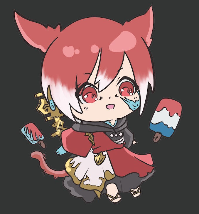 Graha Tia chibi -final fantasy XIV
