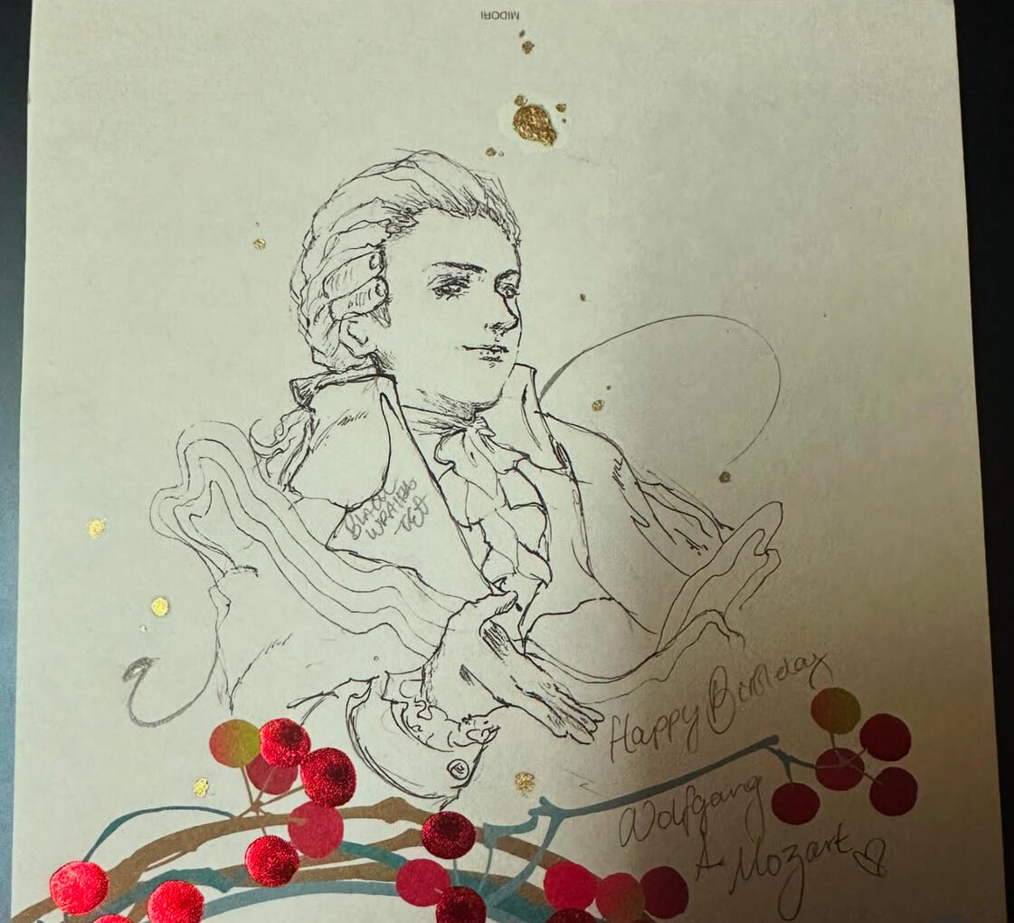 Mozart (Traditional inking)